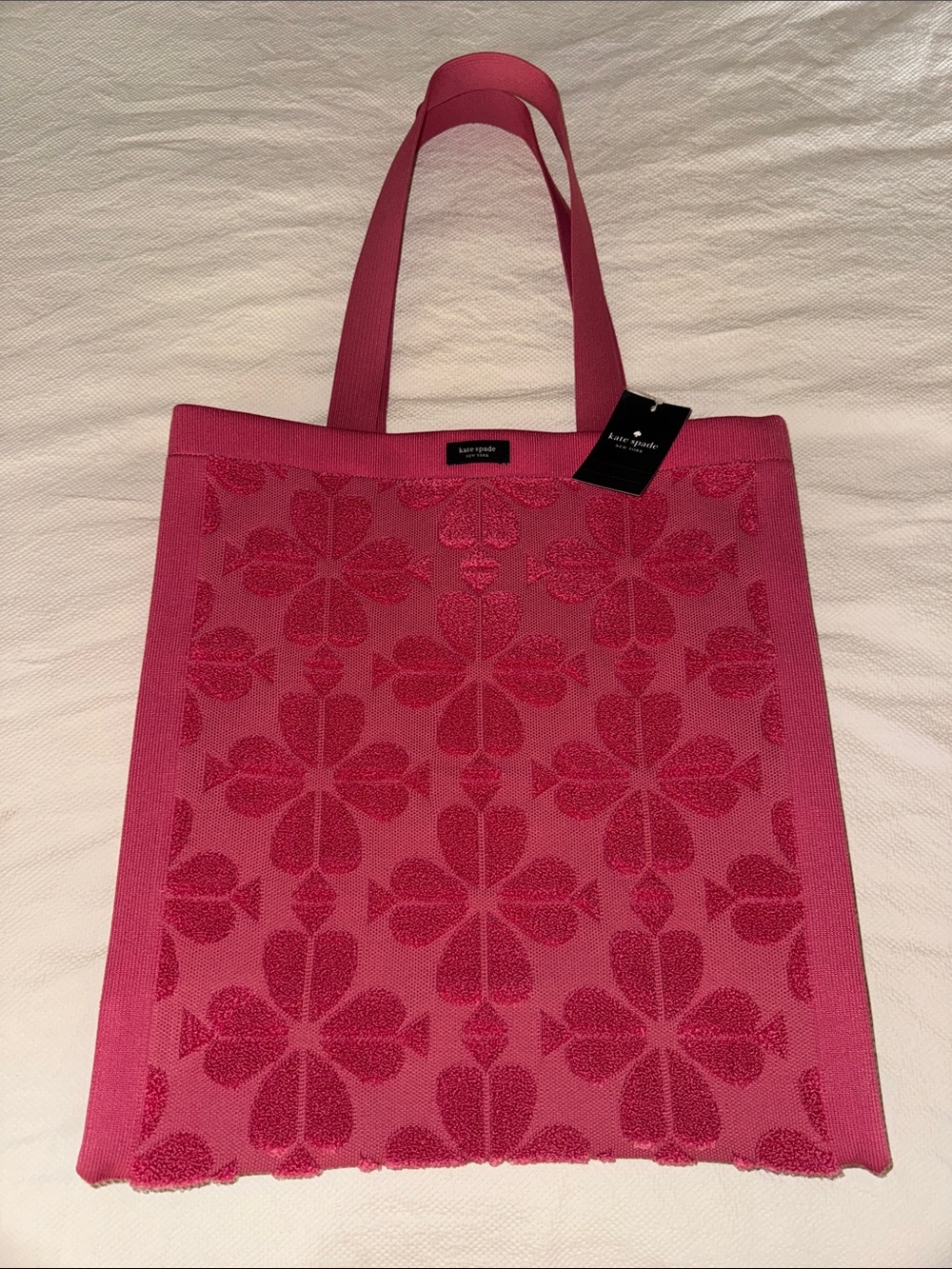 Kate Spade Hot Pink Floral Jacquard Tote